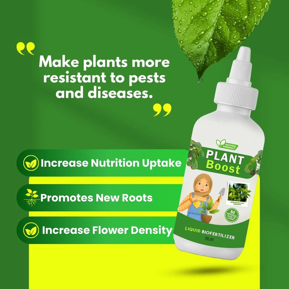 Organic Plant Boost - Faster Growth & Stronger Roots (Pack of 4)
