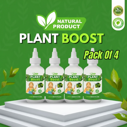 Organic Plant Boost - Faster Growth & Stronger Roots (Pack of 4)